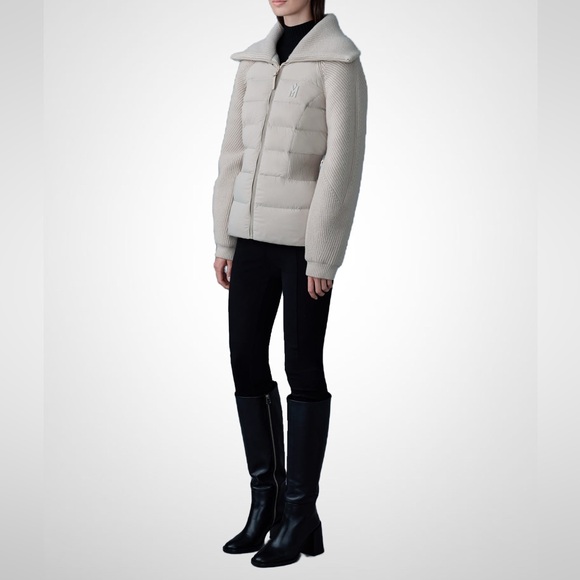 MACKAGE FOXY TRENCH M - BRAND NEW MIX MEDIA DOWN JACKET - Picture 6 of 9
